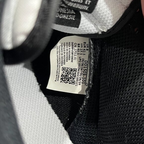 Nike men's Dunk Low Retro "White and Black" - Picture 4 of 4